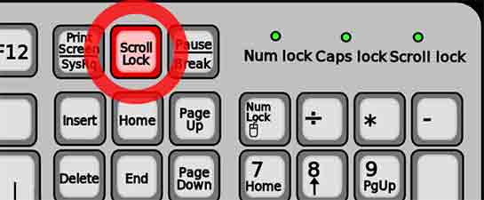 Scroll Lock Ne İşe Yarar?